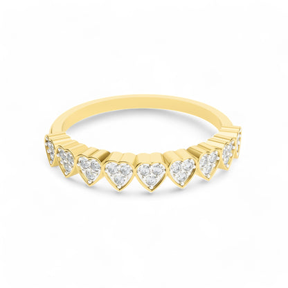 Heartline Diamond Gold Ring | Gold Diamond Jewellery | Lab Grown Diamond Jewellery  Ring