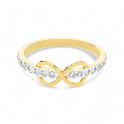 Timeless Infinity Glow Ring | Gold Diamond Jewellery | Lab Grown Diamond Jewellery  Ring