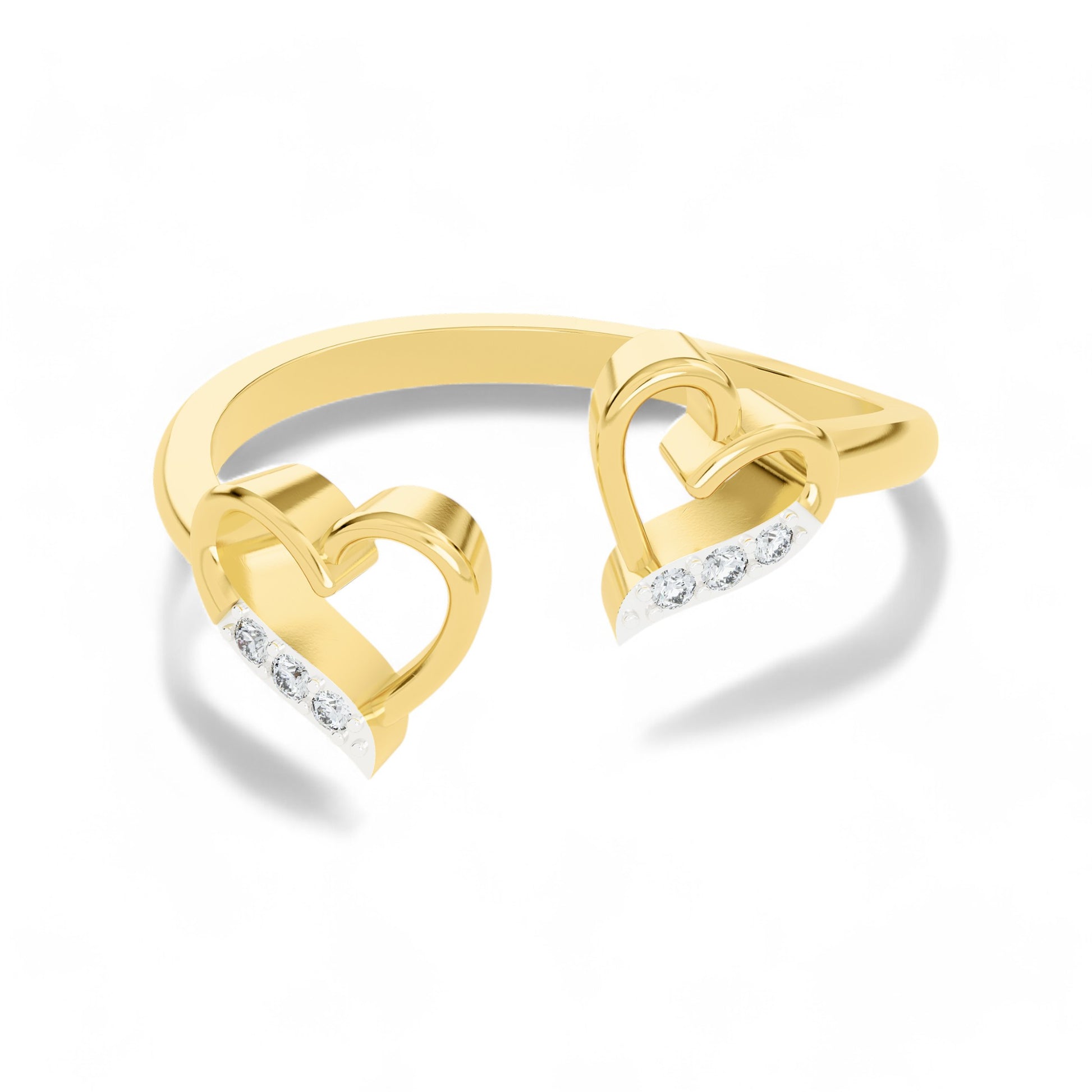 Forever Yours Heart Ring | Gold Diamond Jewellery | Lab Grown Diamond Jewellery  Ring