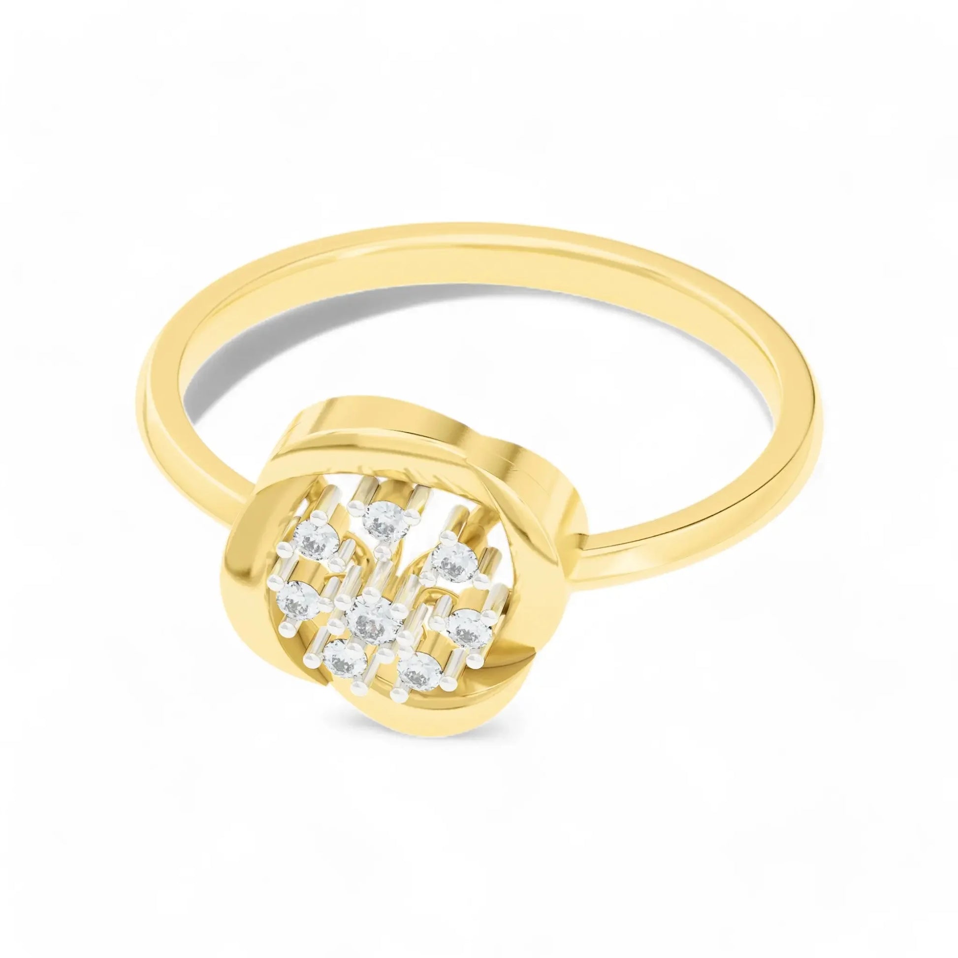 Floret Glow Ring | Gold Diamond Jewellery | Lab Grown Diamond Jewellery  Ring