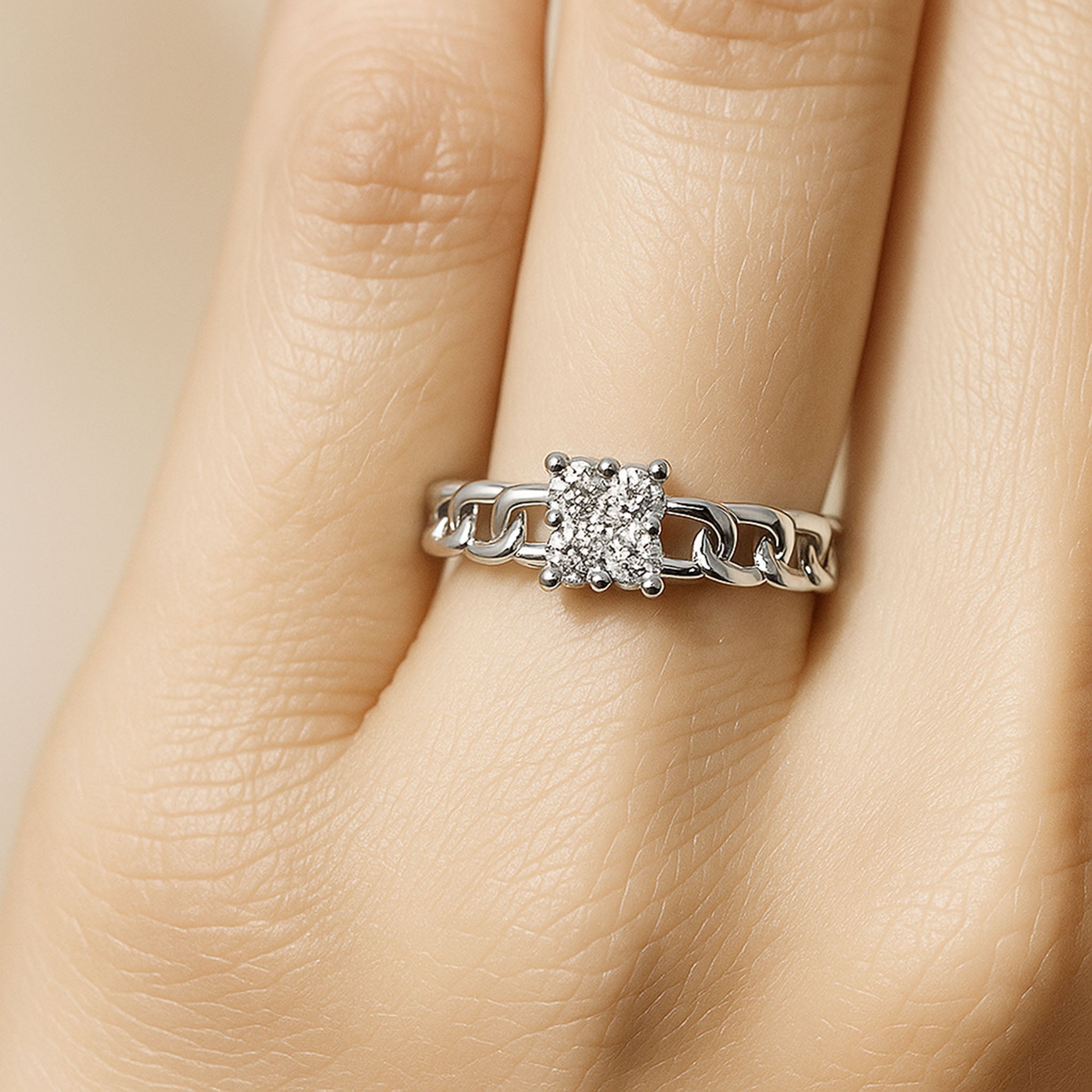 Charmed Connections Ring | 925 Silver 18k Gold Plated Jewellery