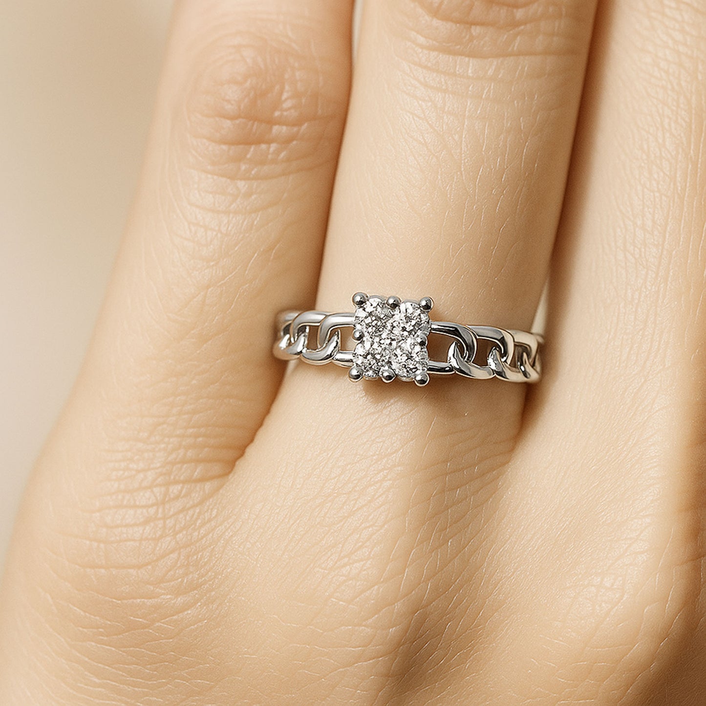 Charmed Connections Ring | 925 Silver 18k Gold Plated Jewellery