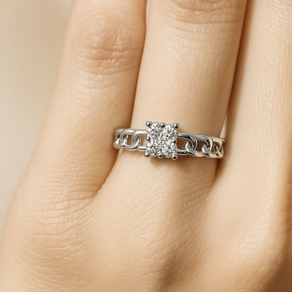 Charmed Connections Ring | 925 Silver 18k Gold Plated Jewellery