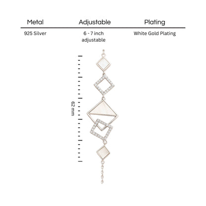 GeoLuxe Mother of Pearl Bracelet  | 18k Gold Plated Jewellery