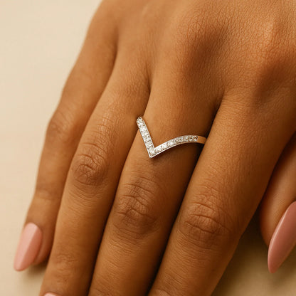 Vanguard Elegance Ring | 925 Silver 18k Gold Plated Jewellery