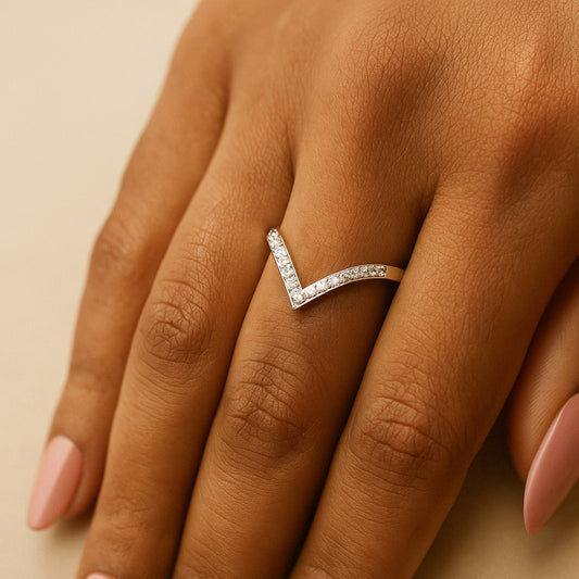Vanguard Elegance Ring | 925 Silver 18k Gold Plated Jewellery
