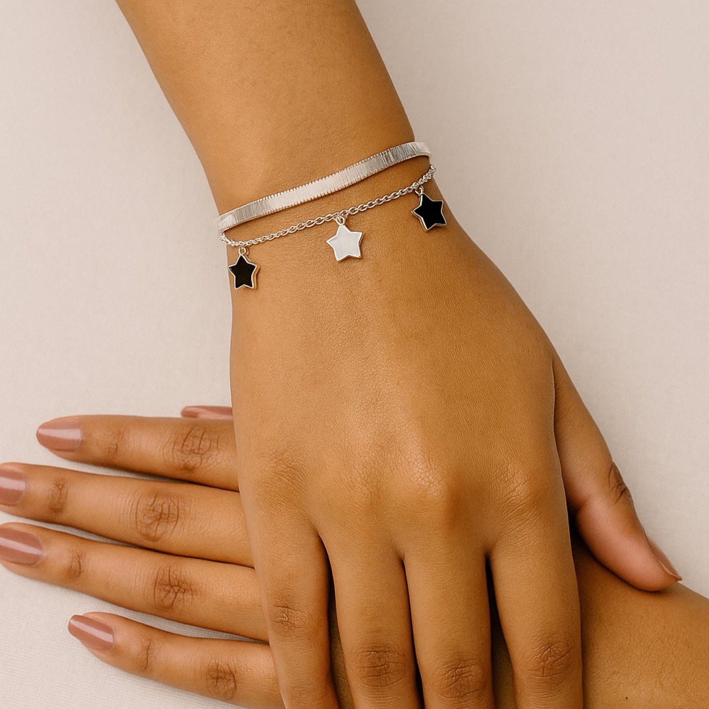 925 Silver Dreamcatcher Star Charm Bracelet | 18k Gold Plated Jewellery