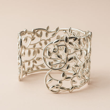 Elegant Vine Leaf Bracelet | 925 Silver 18k Gold Plated Jewellery