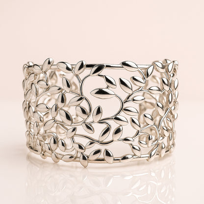 Elegant Vine Leaf Bracelet | 925 Silver 18k Gold Plated Jewellery